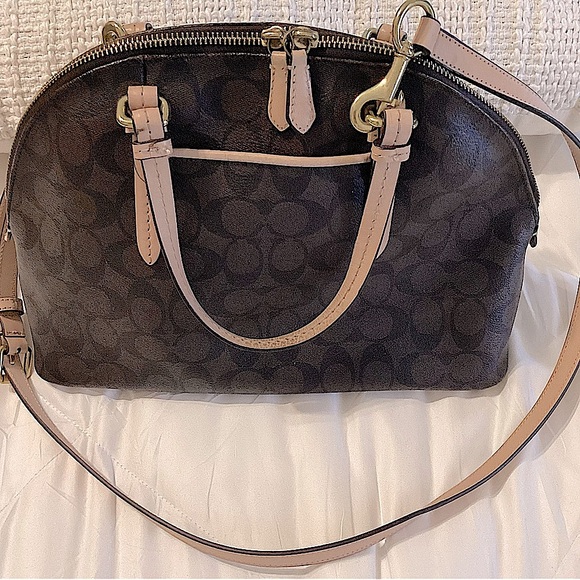 Coach Brown and Tan Shoulder Bag - Picture 8 of 10